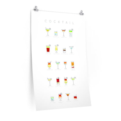 Cocktails Art Poster Decor Yellow Pandora