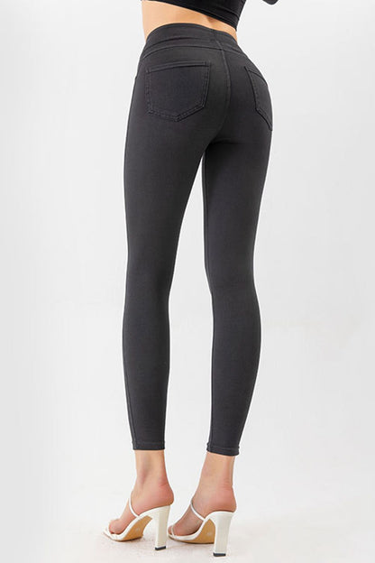 High Waist Skinny Jeans Trendsi