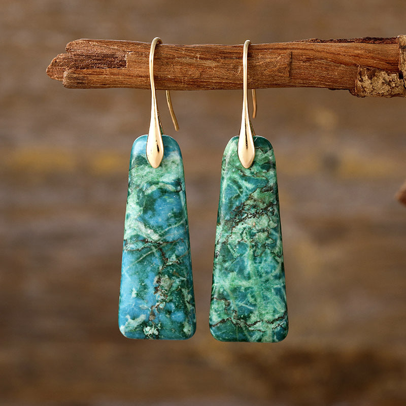 Copper Natural Stone Earrings Copper Natural Stone Earrings