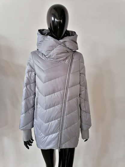 Hooded women winter coat Cotton warm parkas coat female Elegant causal Jade