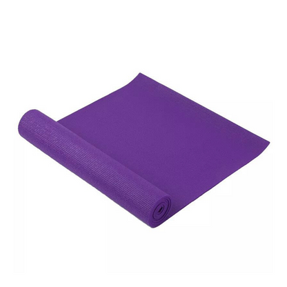 Performance Yoga Mat with Carrying Straps Black Lavender