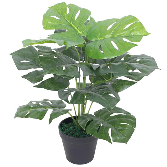 Artificial Monstera Plant with Pot 51.2" Green Emerald Ares