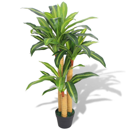 Artificial Dracaena Plant with Pot 35.4" Green Emerald Ares