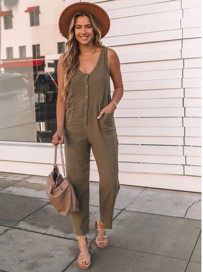 Full Size Scoop Neck Wide Strap Jumpsuit Trendsi