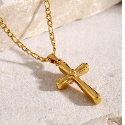 Stainless Steel Cross Necklace Imported Cross Pendant Jewelry