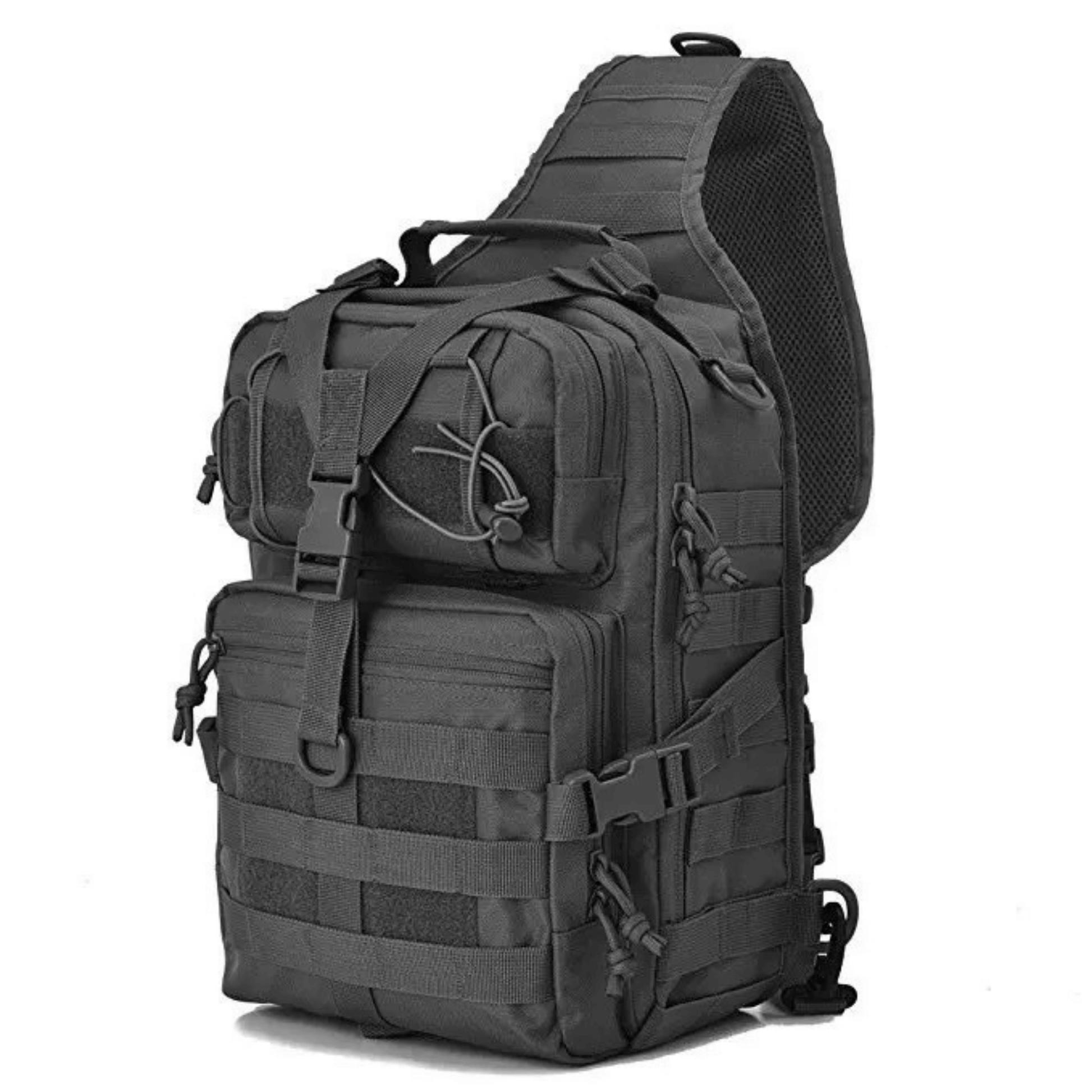 Tactical Medium Sling Range Bag Black Lavender