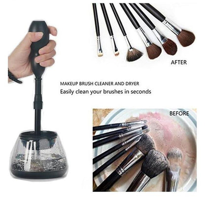 Professional Electric Auto Make Up Brushes Washing Tool Maroon Asteria