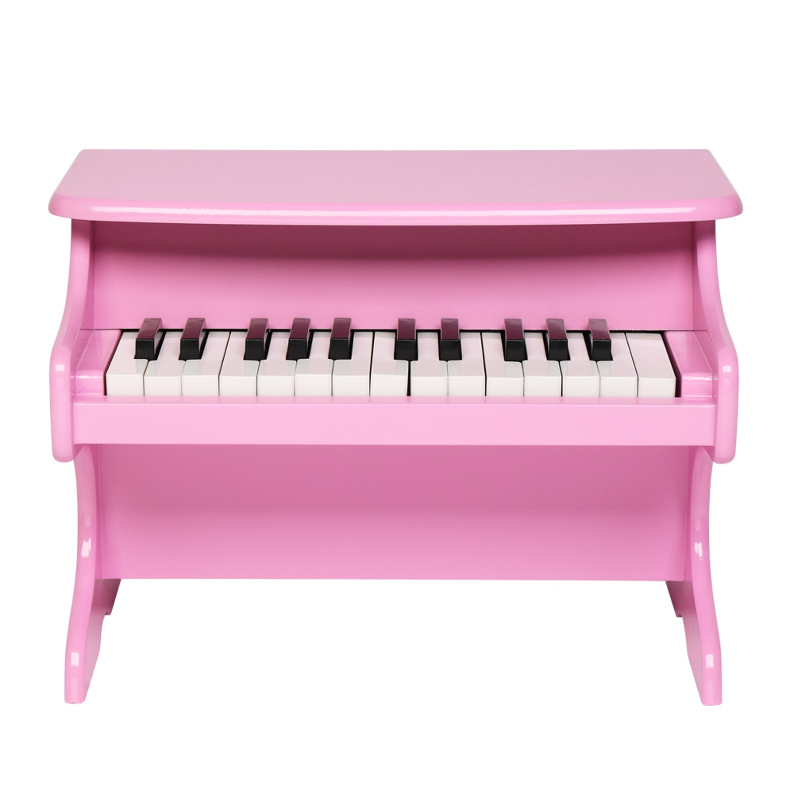 Wooden Toys: 25-key Children's Wooden Piano / Vertical (without Chair) Mechanical Sound Quality Pink 6cc08b-1a