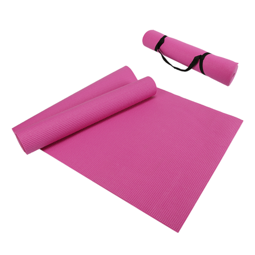 Performance Yoga Mat with Carrying Straps Black Lavender