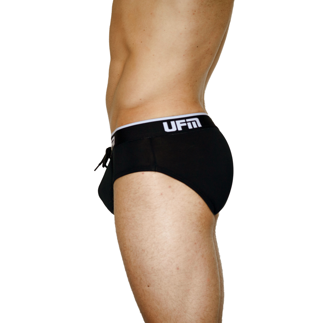 UFM Men's Bamboo Briefs with Adjustable Pouch - Side View