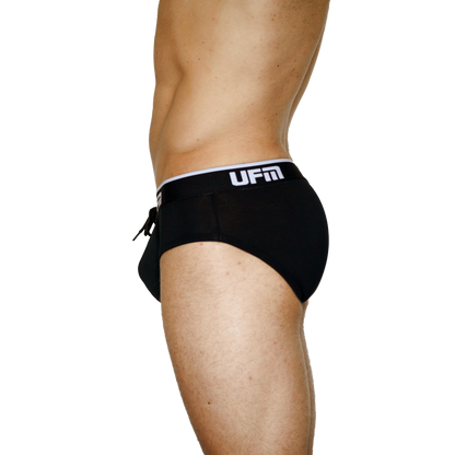 UFM Men's Bamboo Briefs with Adjustable Pouch - Side View