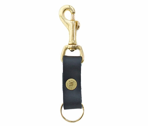 Leather Key Clip Olive Iolaus