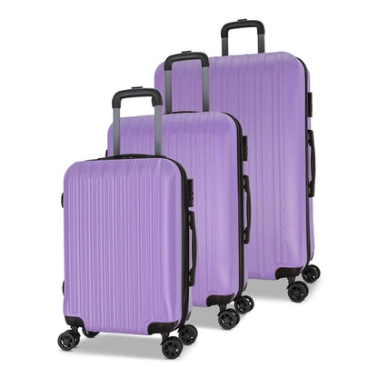 3 piece Luggage Set Grove Collection Periwinkle Zeus