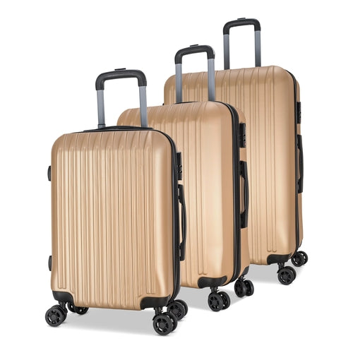 3 piece Luggage Set Grove Collection Periwinkle Zeus