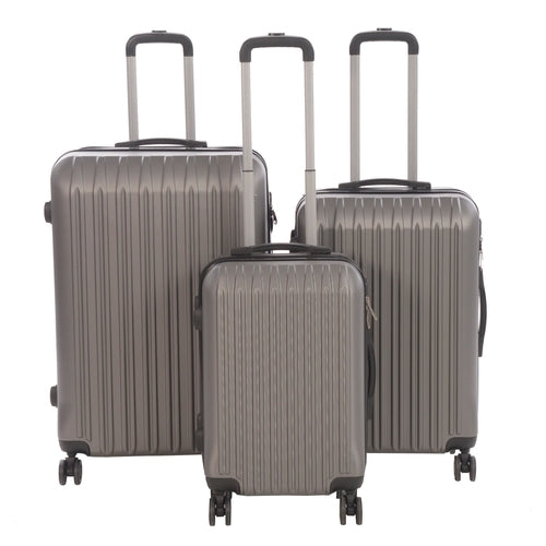 3 piece Luggage Set Grove Collection Periwinkle Zeus