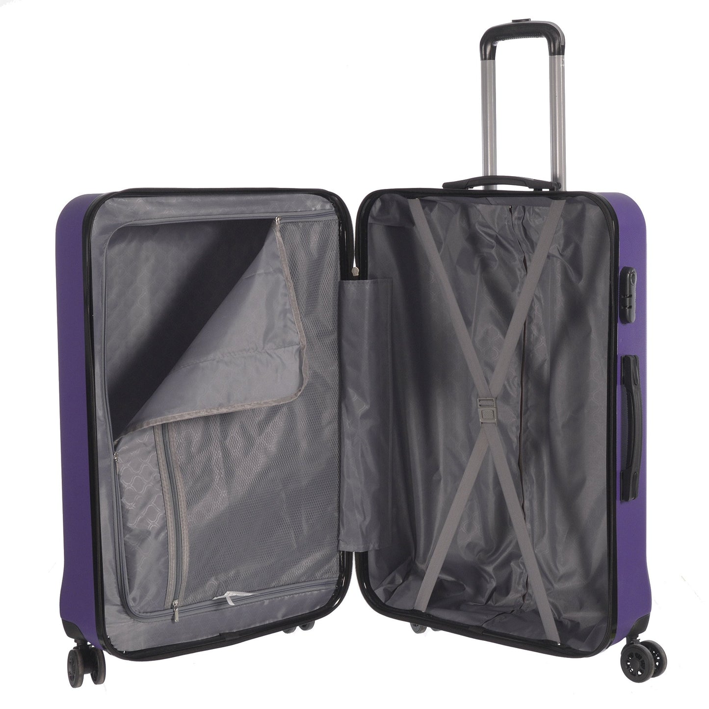 3 piece Luggage Set Grove Collection Periwinkle Zeus