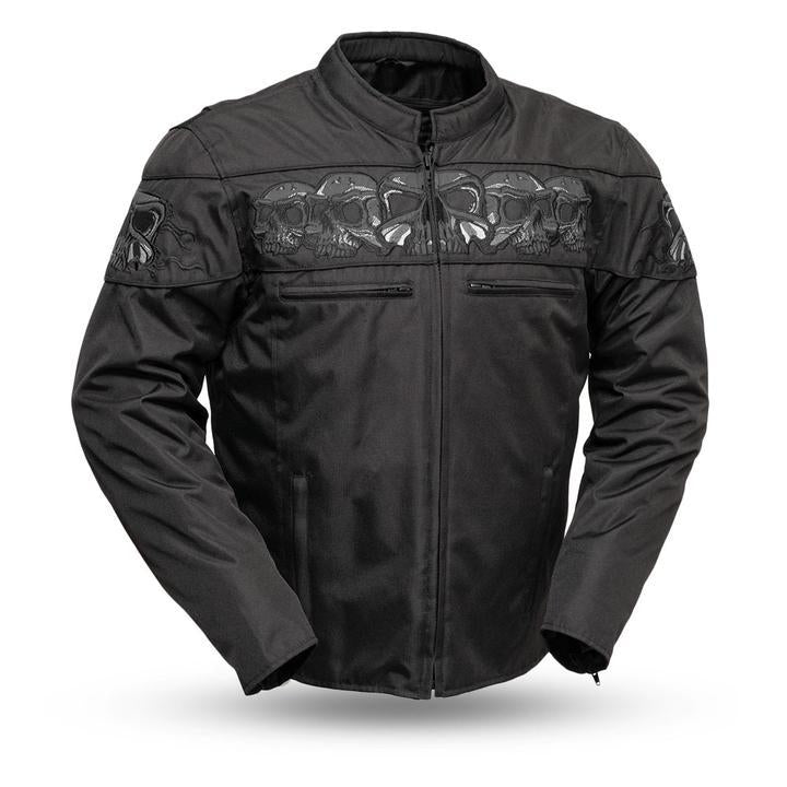 Dragon Skull - Men's Codura Motorcycle Jacket Orange Pontus