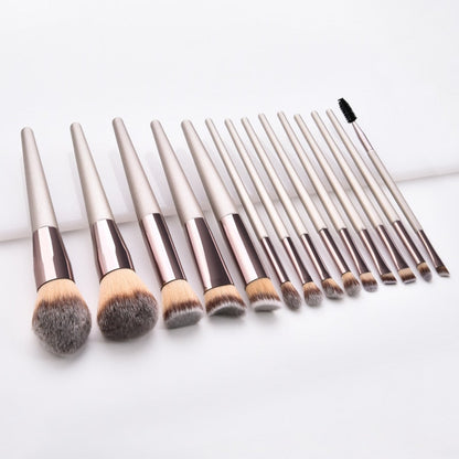 14pcs Fashionable Brushes Contour Blush Makeup Professional Foundation Maroon Asteria