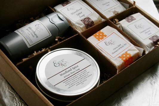 Just for Him Gift Set, Natural Bath Gift for Men Maroon Oliver