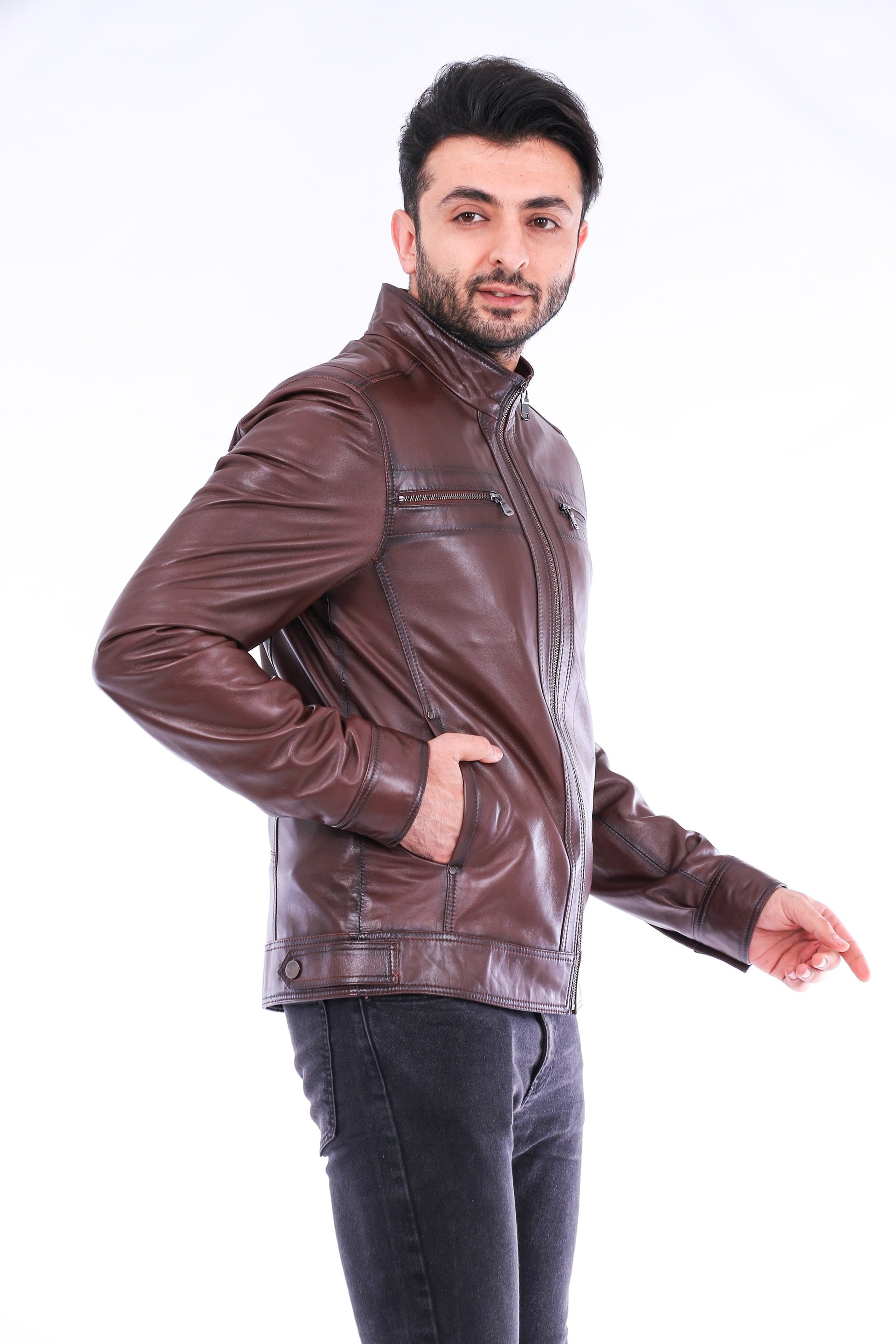 Imperia Biker Jacket Sangria Iapetus