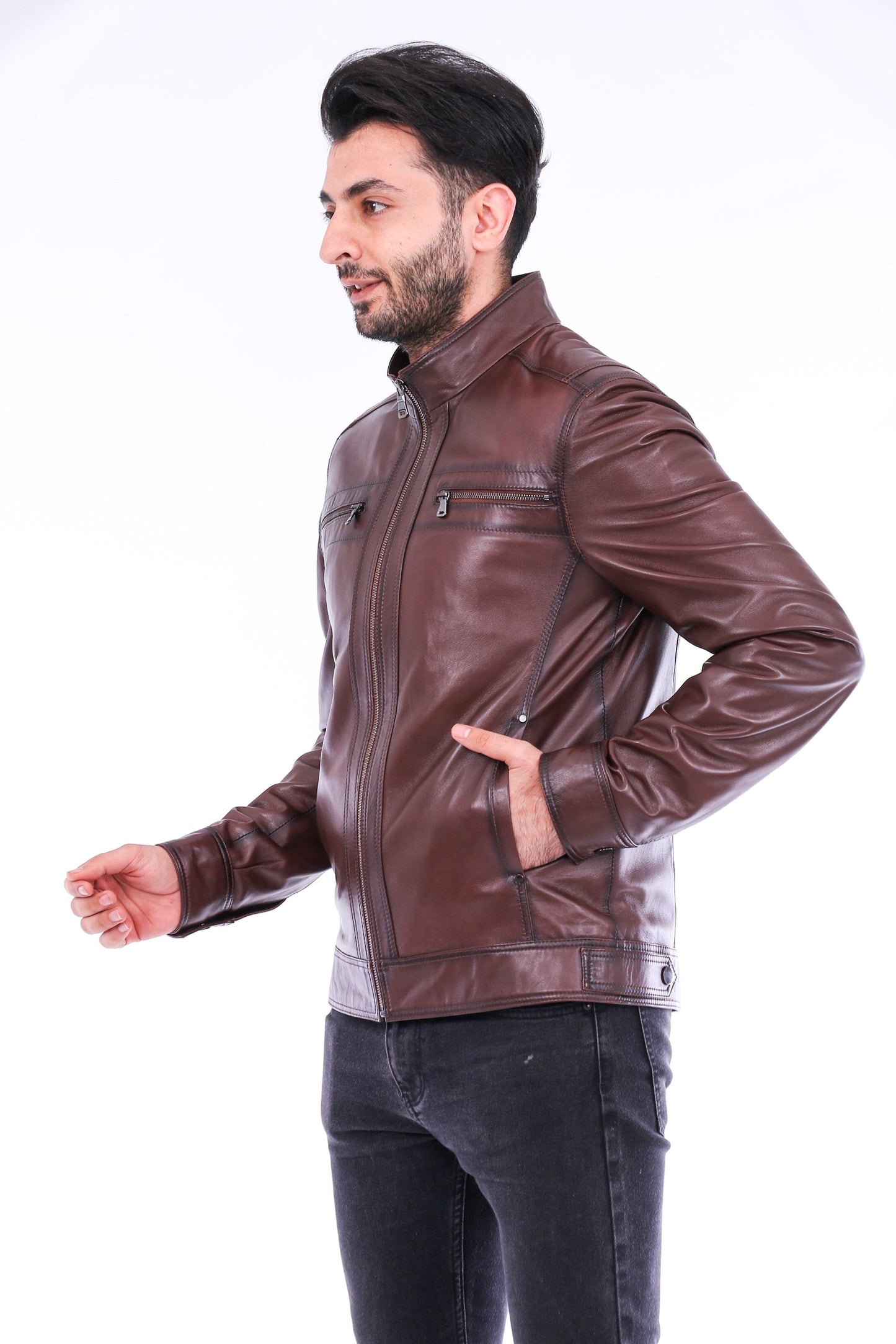 Imperia Biker Jacket Sangria Iapetus