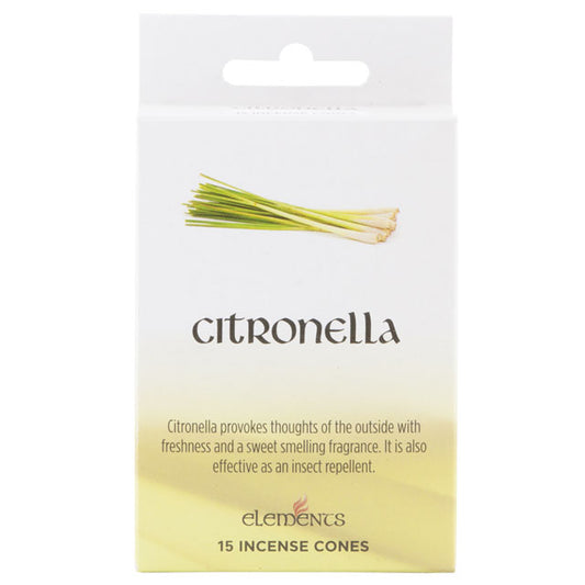 12 Packs of Elements Citronella Incense Cones Lilac Erebus