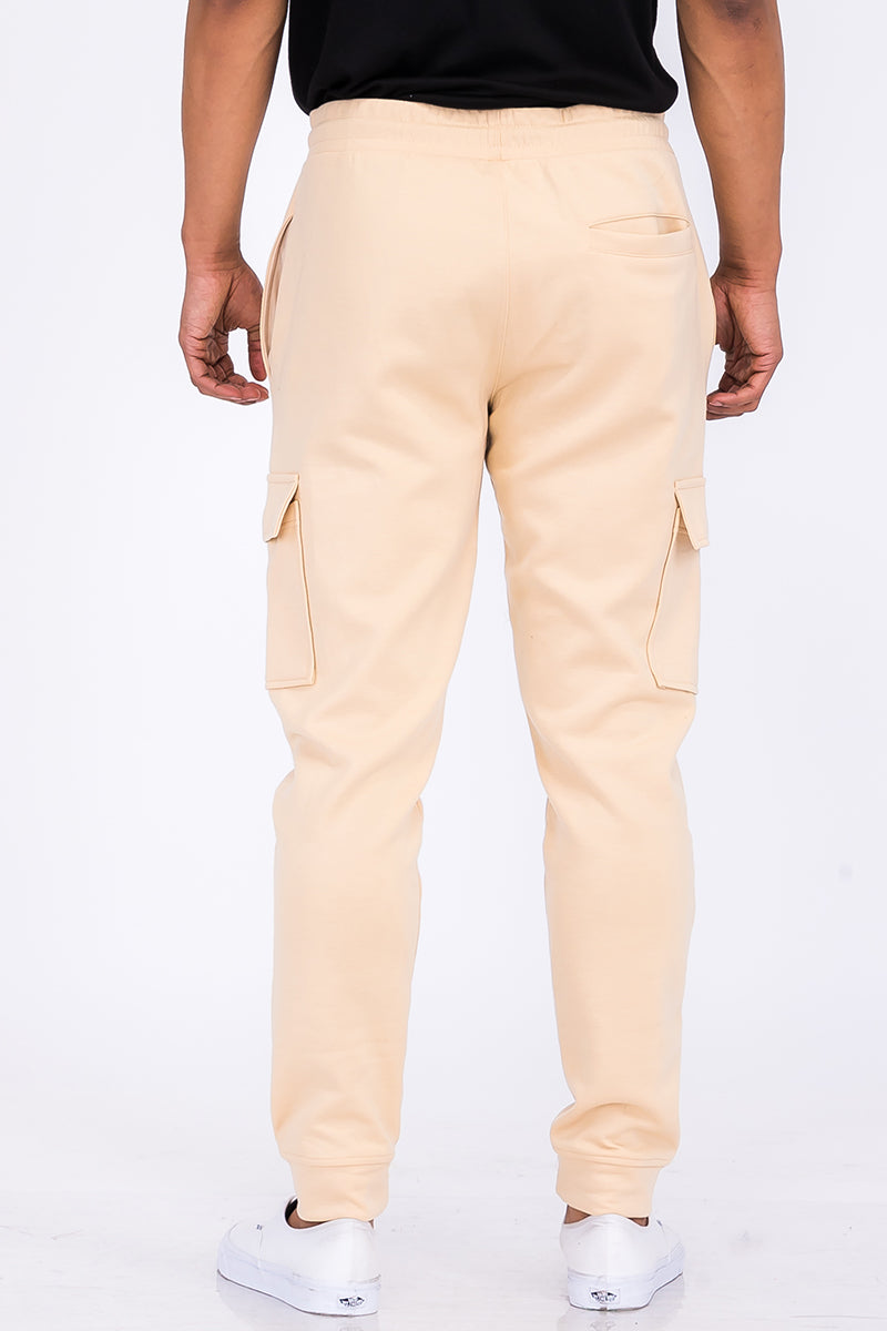 Cotton Blend Cargo Joggers Lime Milo