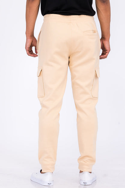 Cotton Blend Cargo Joggers Lime Milo