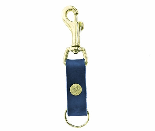 Leather Key Clip Olive Iolaus