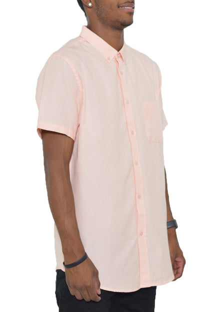 SIGNATURE SHORT SLEEVE BUTTON DOWN SHIRT Lime Milo