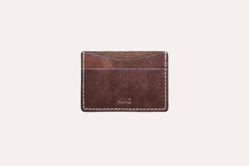 Leather Card Holder Pink Lucy