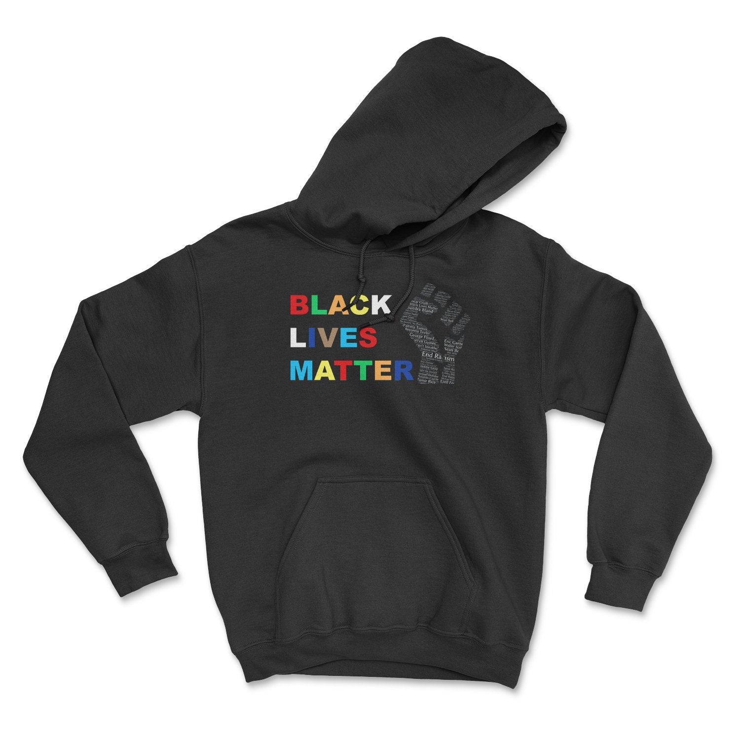 Black Lives Matter Hoodie Sky Blue Chloe