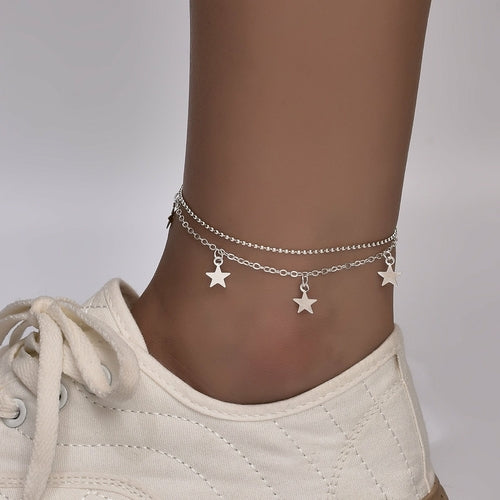 Boho Butterfly Charm Anklet For Women Gold/Silver Red Iphigenia