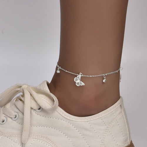 Boho Butterfly Charm Anklet For Women Gold/Silver Red Iphigenia