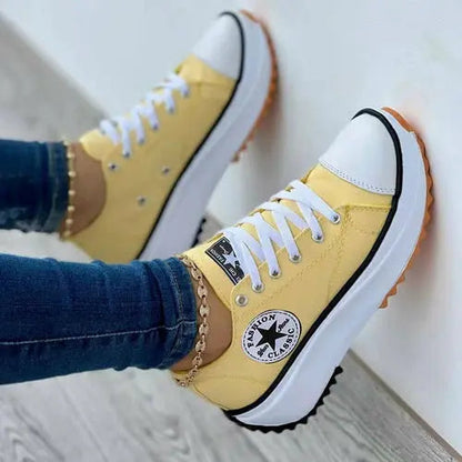 Sneakers Pattern Canvas Casual Women Sport Shoes