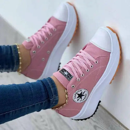 Sneakers Pattern Canvas Casual Women Sport Shoes