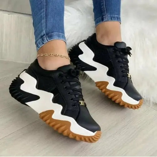 Breathable Vulcanized Women Shoes Casual Platform Sneakers