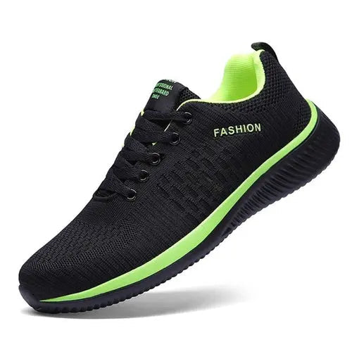 Men's lightweight running sneakers with breathable mesh upper and cushioned insole.