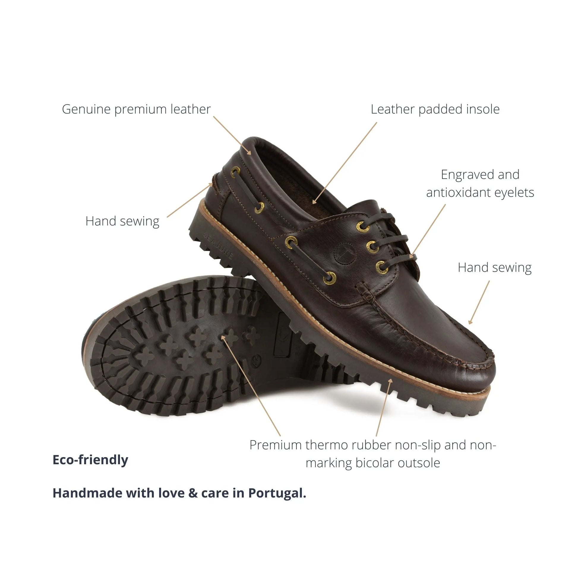 Men Boat Shoe Reynisfjara Amethyst Hestia