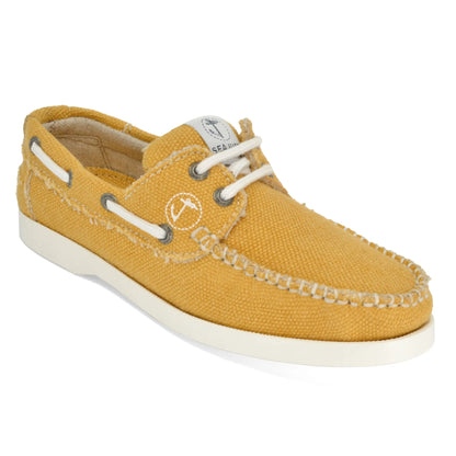 Women Hemp & Vegan Boat Shoe Saharun Amethyst Hestia