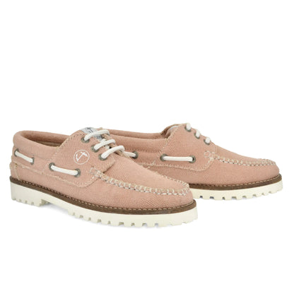 Women Hemp & Vegan Boat Shoe Pasjaca Amethyst Hestia