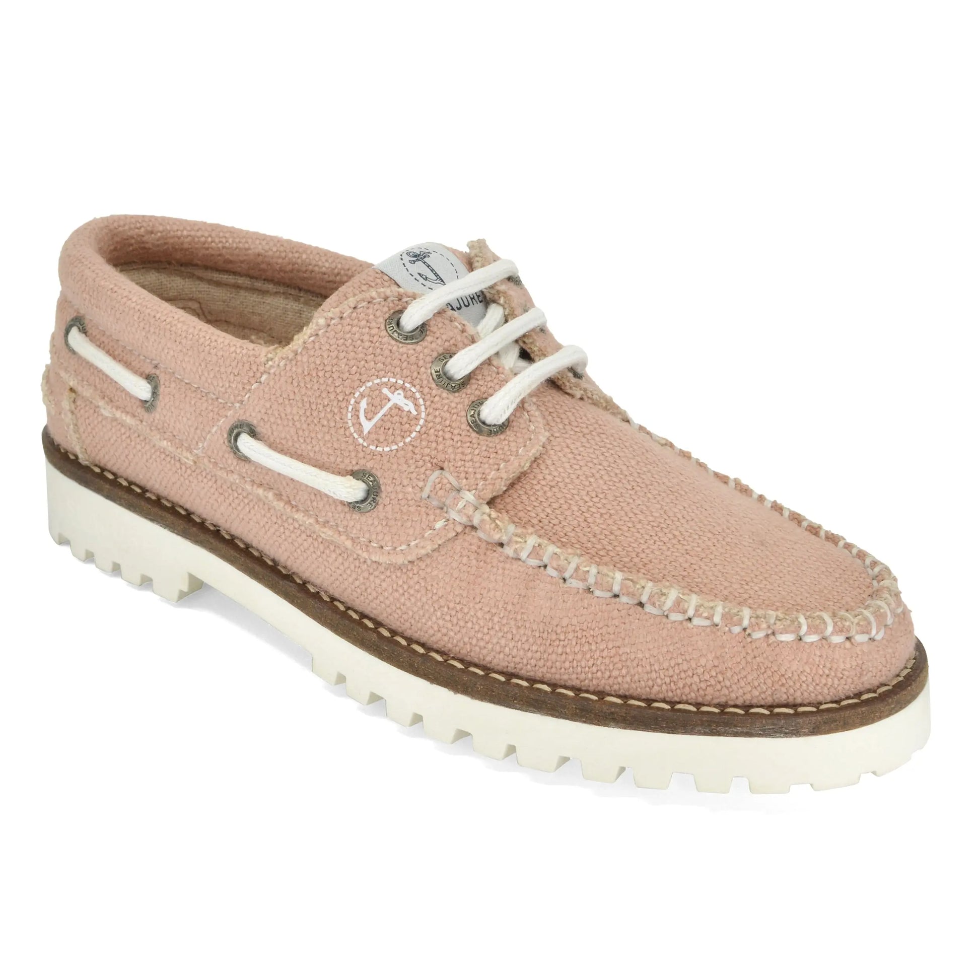 Women Hemp & Vegan Boat Shoe Pasjaca Amethyst Hestia