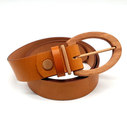 Luxury Wood Belt Sagarmatha Clever 405 Green Beech