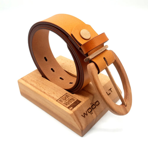 Luxury Wood Belt Sagarmatha Clever 405 Green Beech