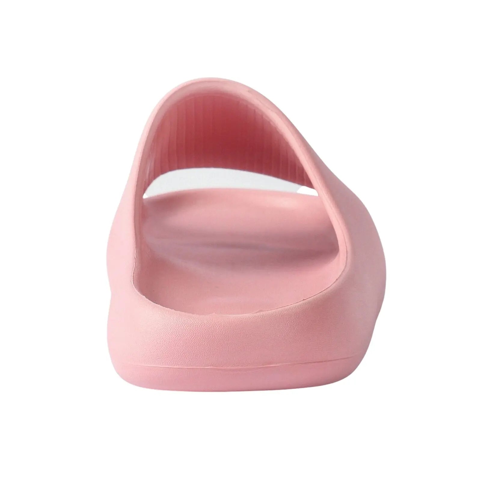 Pink cloud pillow slippers for women, platform shower shoes, lightweight and ergonomic design.