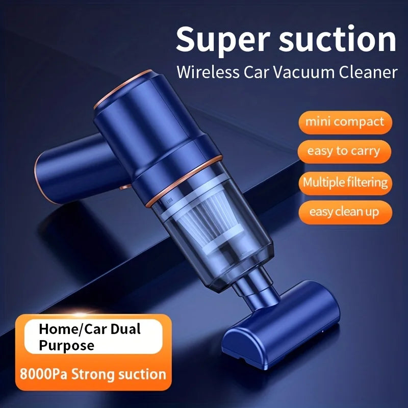 120W Wireless Handheld Vacuum Cleaner For Car And Home Cordless Maroon Asteria