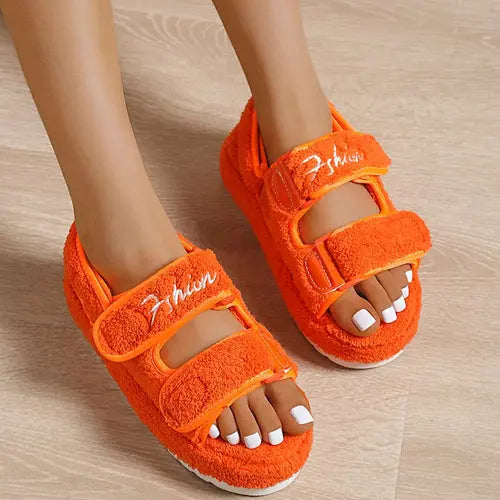 Casual Thick Bottom Women Sandals GreenOrangeBlackBlue