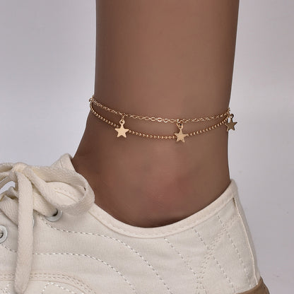 Boho Butterfly Charm Anklet For Women Gold/Silver Red Iphigenia