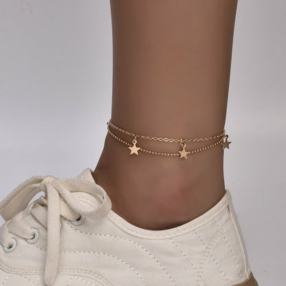 Boho Butterfly Charm Anklet For Women Gold/Silver Red Iphigenia