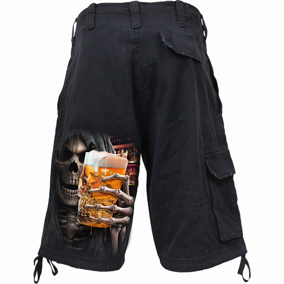 LIVE LOUD - Vintage Cargo Shorts Black Black Jasper